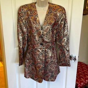 VINTAGE (80s) Metallic Cocktail Jacket / Blazer
